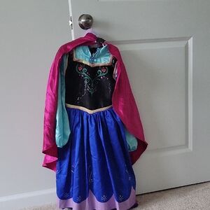Disney Princess Ana Frozen Costume - Blue, Pink, and Black